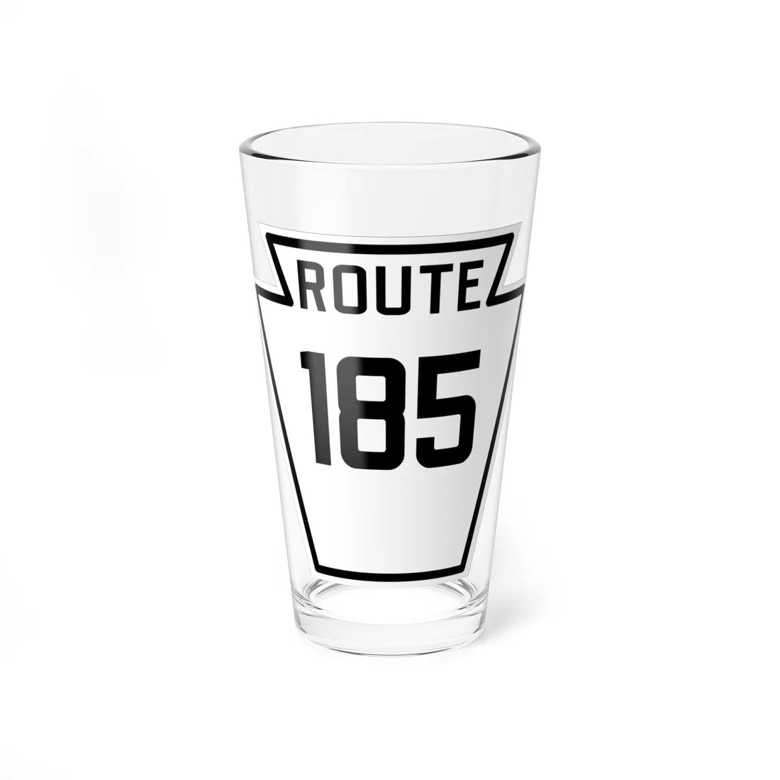 PA-185 1926 (Pennsylvania) (Road Sign) Pint Glass 16oz - Go Mug Yourself