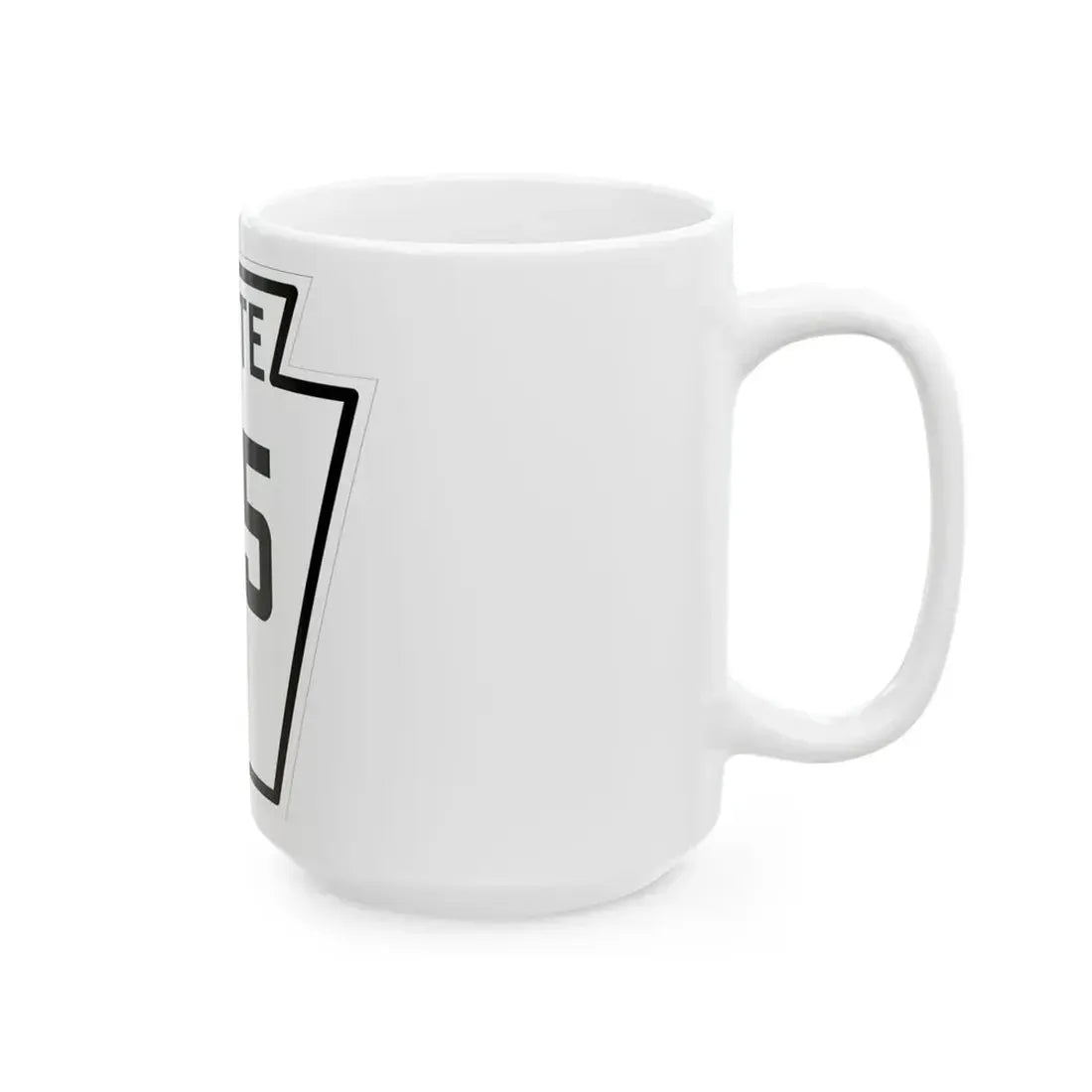 PA-185 1926 (Pennsylvania) (Road Sign) White Coffee Mug - Go Mug Yourself