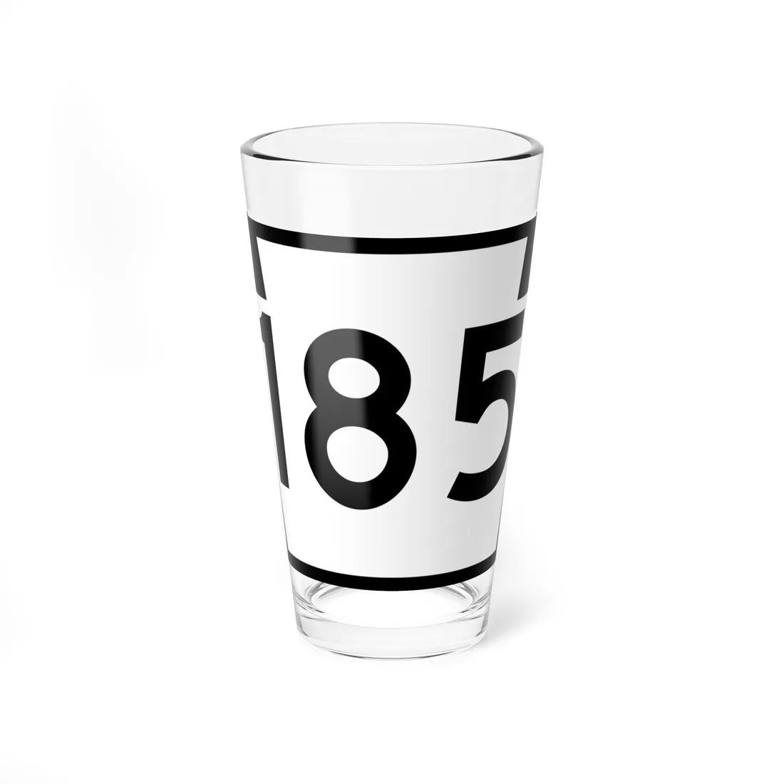 PA-185 (Pennsylvania) (Road Sign) Pint Glass 16oz - Go Mug Yourself