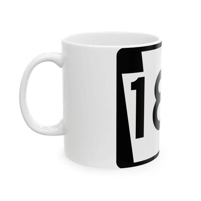 PA-185 (Pennsylvania) (Road Sign) White Coffee Mug - Go Mug Yourself