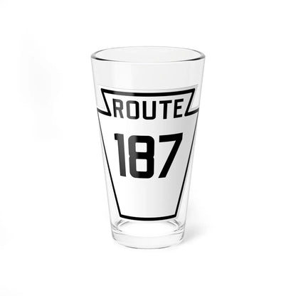 PA-187 1926 (Pennsylvania) (Road Sign) Pint Glass 16oz 16oz - Go Mug Yourself