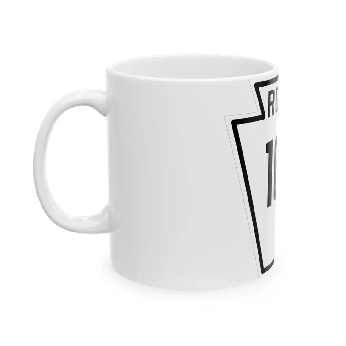 PA-187 1926 (Pennsylvania) (Road Sign) White Coffee Mug - Go Mug Yourself
