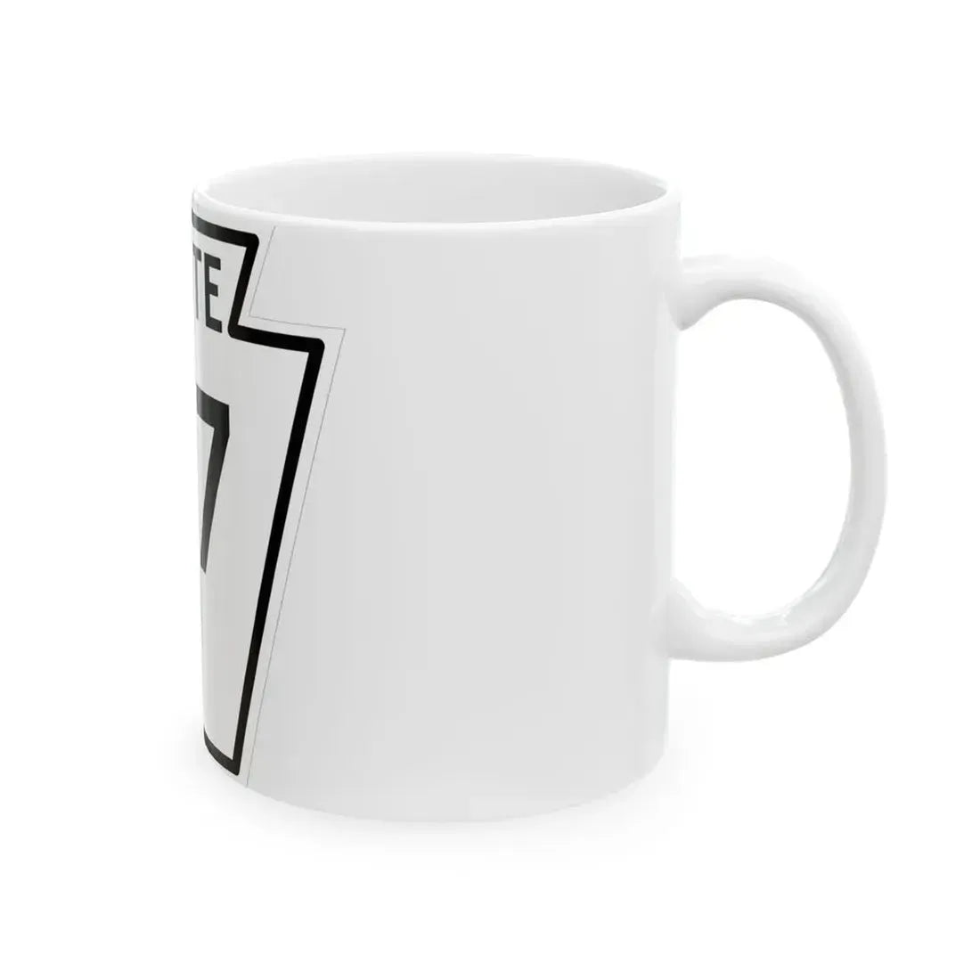 PA-187 1926 (Pennsylvania) (Road Sign) White Coffee Mug - Go Mug Yourself