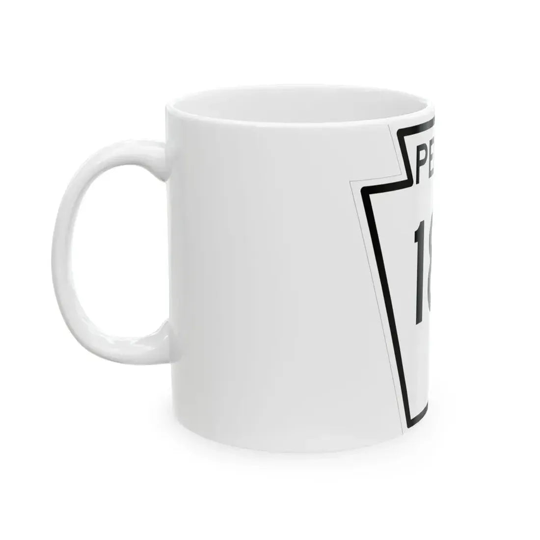 PA-187 1948 (Pennsylvania) (Road Sign) White Coffee Mug - Go Mug Yourself