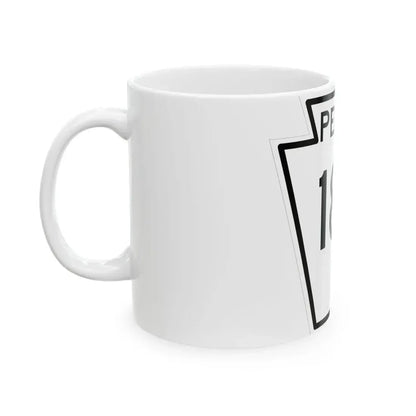 PA-187 1948 (Pennsylvania) (Road Sign) White Coffee Mug - Go Mug Yourself