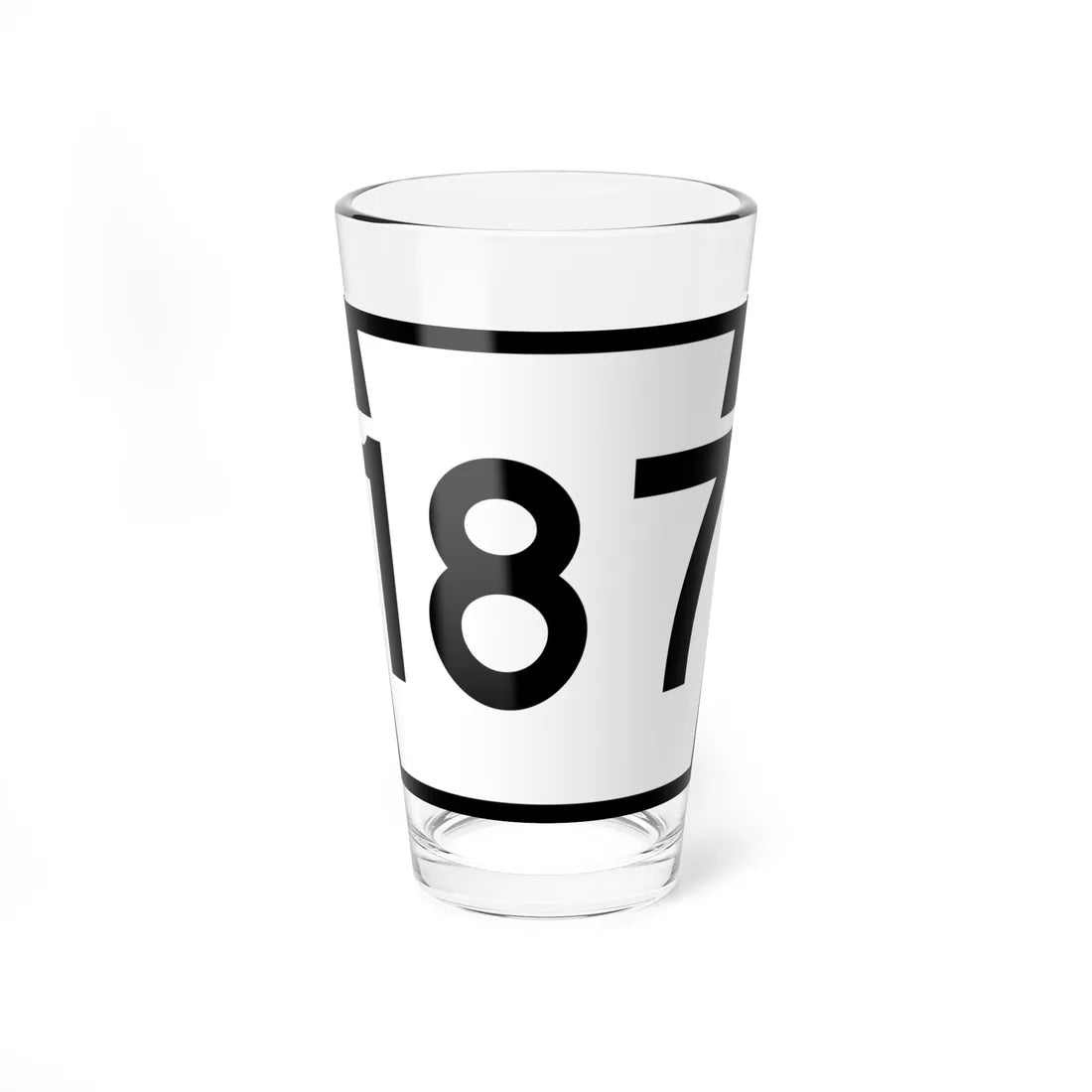 PA-187 (Pennsylvania) (Road Sign) Pint Glass 16oz 16oz - Go Mug Yourself