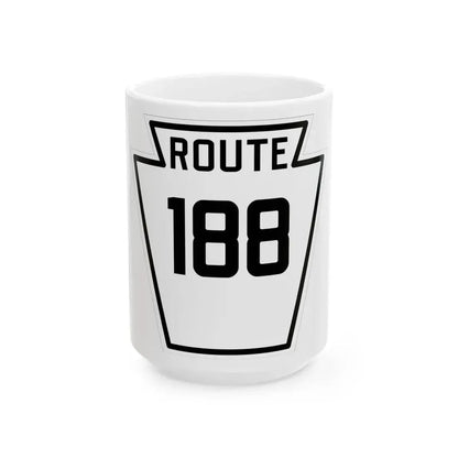 PA-188 1926 (Pennsylvania) (Road Sign) White Coffee Mug 15oz - Go Mug Yourself