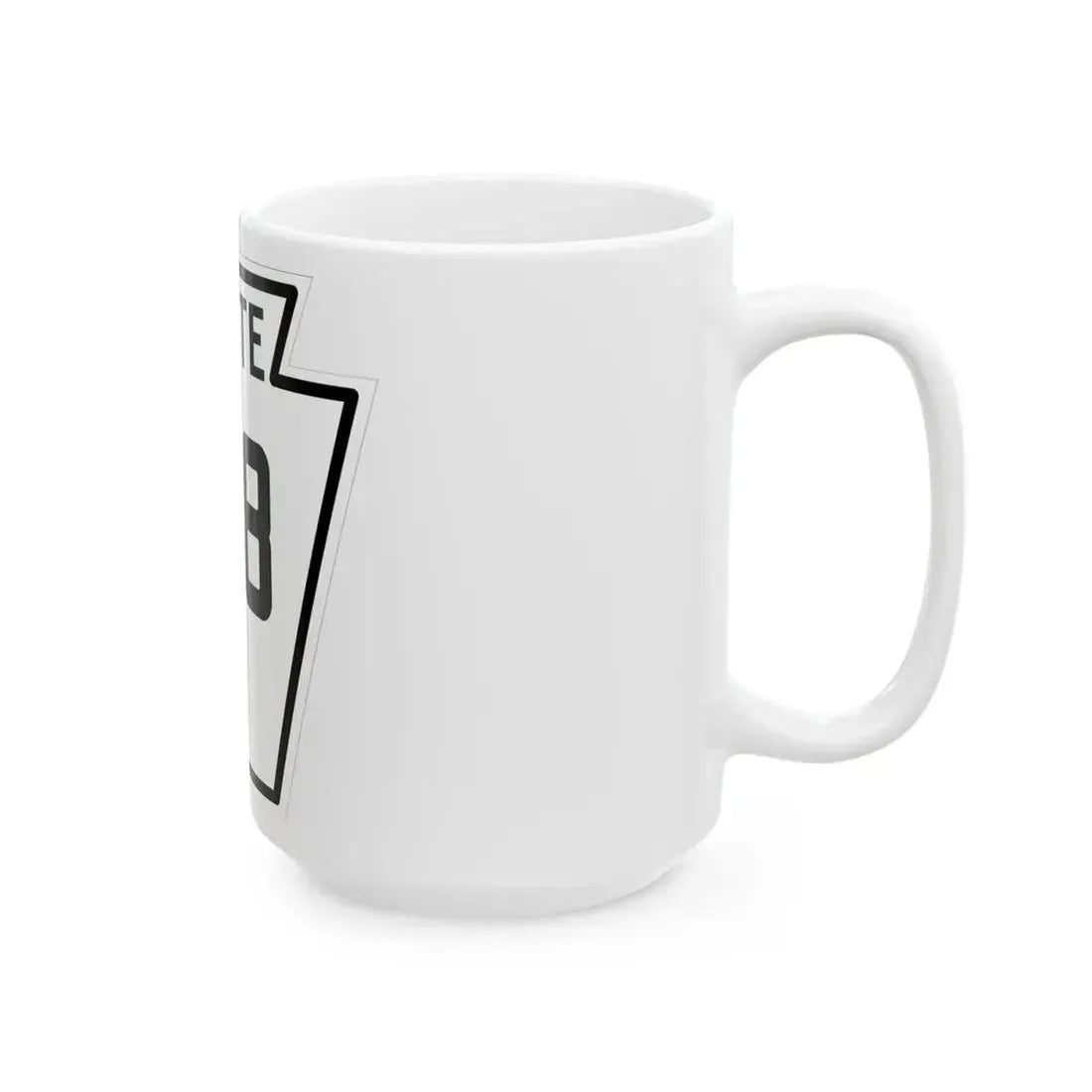 PA-188 1926 (Pennsylvania) (Road Sign) White Coffee Mug - Go Mug Yourself