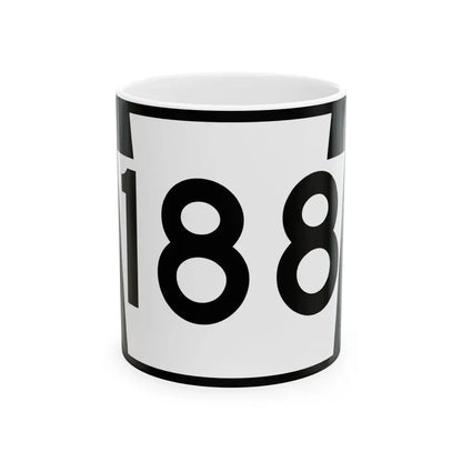 PA-188 (Pennsylvania) (Road Sign) White Coffee Mug 11oz - Go Mug Yourself