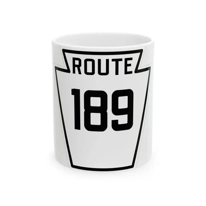 PA-189 1926 (Pennsylvania) (Road Sign) White Coffee Mug 11oz - Go Mug Yourself