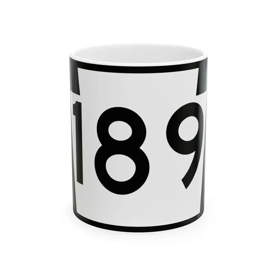 PA-189 (Pennsylvania) (Road Sign) White Coffee Mug 11oz - Go Mug Yourself