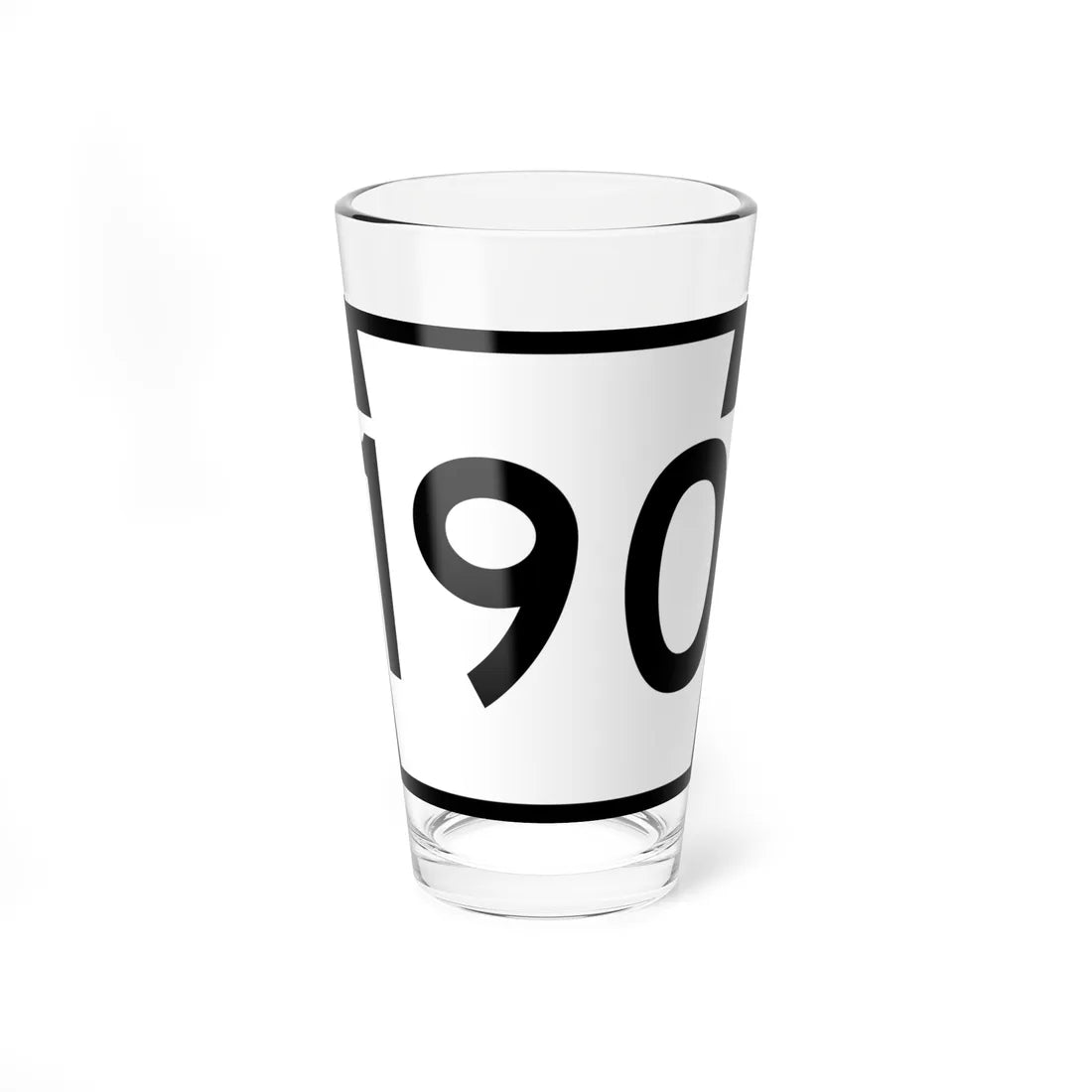 PA-190 (Pennsylvania) (Road Sign) Pint Glass 16oz 16oz - Go Mug Yourself