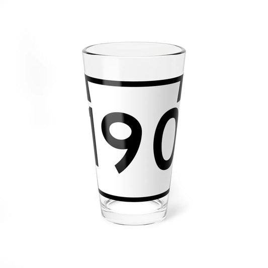 PA-190 (Pennsylvania) (Road Sign) Pint Glass 16oz 16oz - Go Mug Yourself