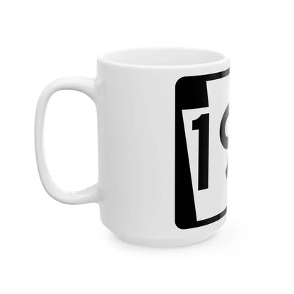 PA-190 (Pennsylvania) (Road Sign) White Coffee Mug - Go Mug Yourself