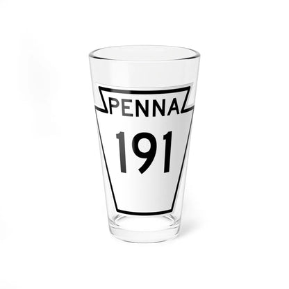 PA-191 1948 (Pennsylvania) (Road Sign) Pint Glass 16oz 16oz - Go Mug Yourself