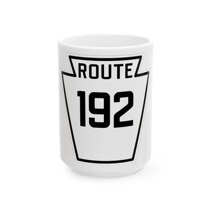 PA-192 1926 (Pennsylvania) (Road Sign) White Coffee Mug 15oz - Go Mug Yourself