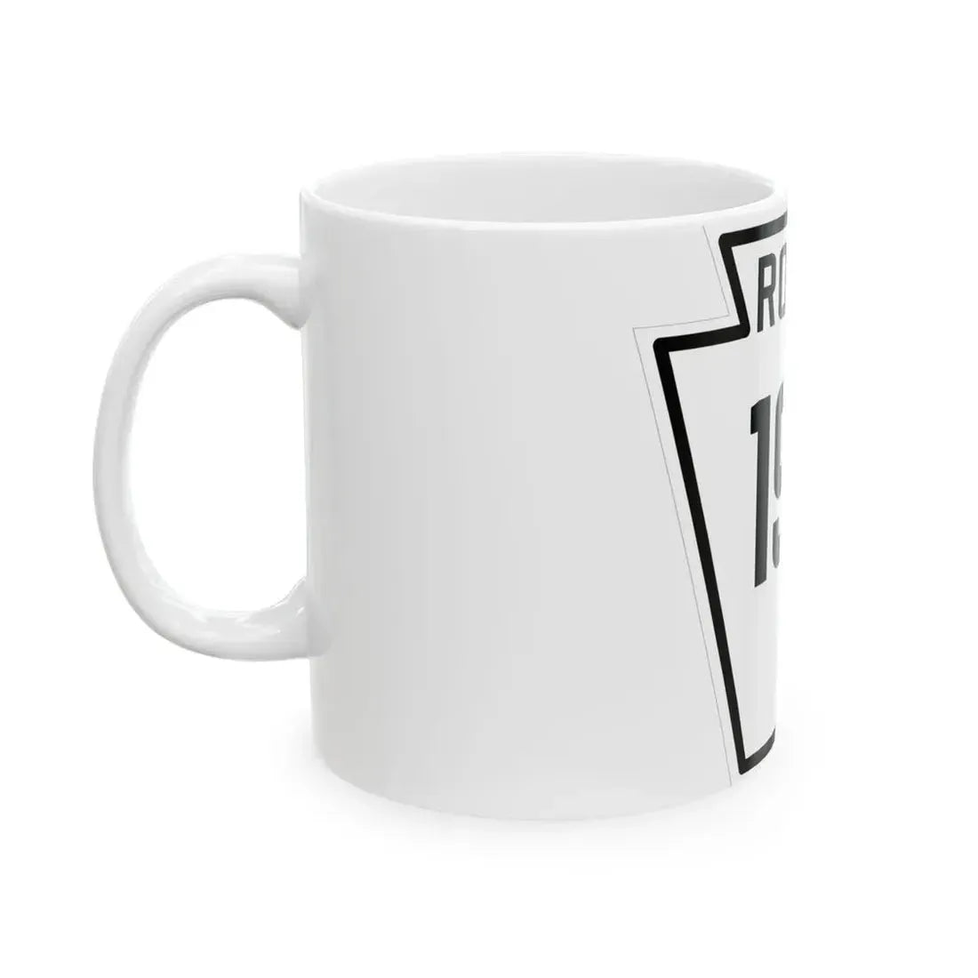 PA-192 1926 (Pennsylvania) (Road Sign) White Coffee Mug - Go Mug Yourself