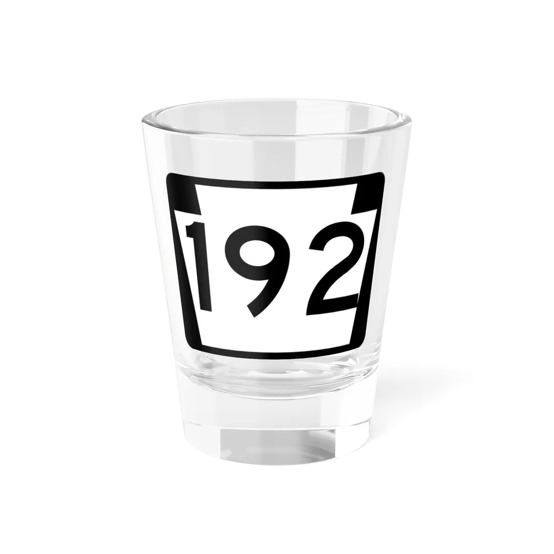PA-192 (Pennsylvania) (Road Sign) Shot Glass 1.5oz 1.5oz - Go Mug Yourself