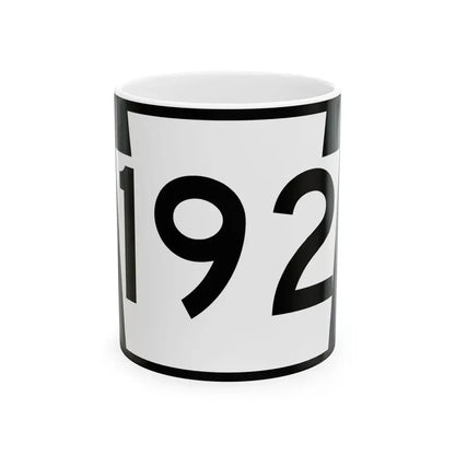 PA-192 (Pennsylvania) (Road Sign) White Coffee Mug 11oz - Go Mug Yourself