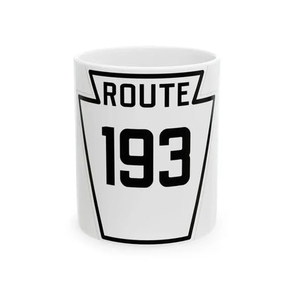 PA-193 1926 (Pennsylvania) (Road Sign) White Coffee Mug 11oz - Go Mug Yourself