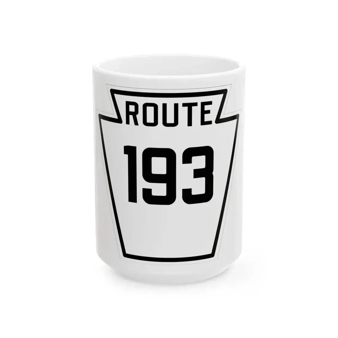 PA-193 1926 (Pennsylvania) (Road Sign) White Coffee Mug 15oz - Go Mug Yourself