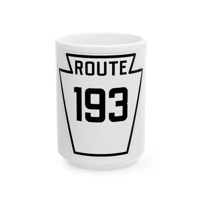 PA-193 1926 (Pennsylvania) (Road Sign) White Coffee Mug 15oz - Go Mug Yourself