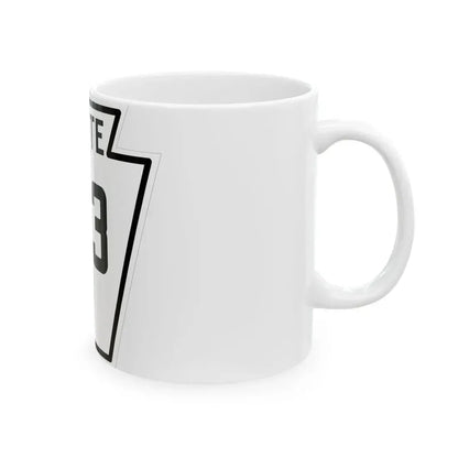 PA-193 1926 (Pennsylvania) (Road Sign) White Coffee Mug - Go Mug Yourself