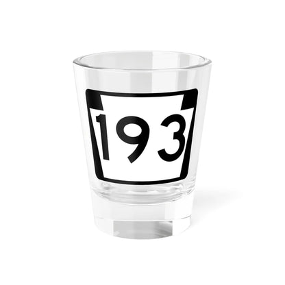 PA-193 (Pennsylvania) (Road Sign) Shot Glass 1.5oz 1.5oz - Go Mug Yourself