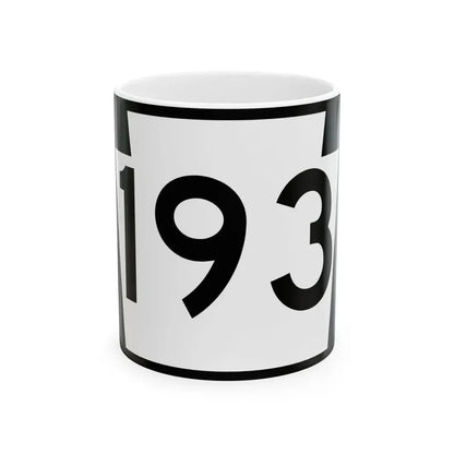 PA-193 (Pennsylvania) (Road Sign) White Coffee Mug 11oz - Go Mug Yourself