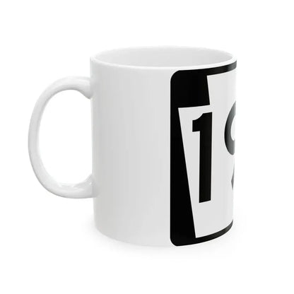 PA-193 (Pennsylvania) (Road Sign) White Coffee Mug - Go Mug Yourself