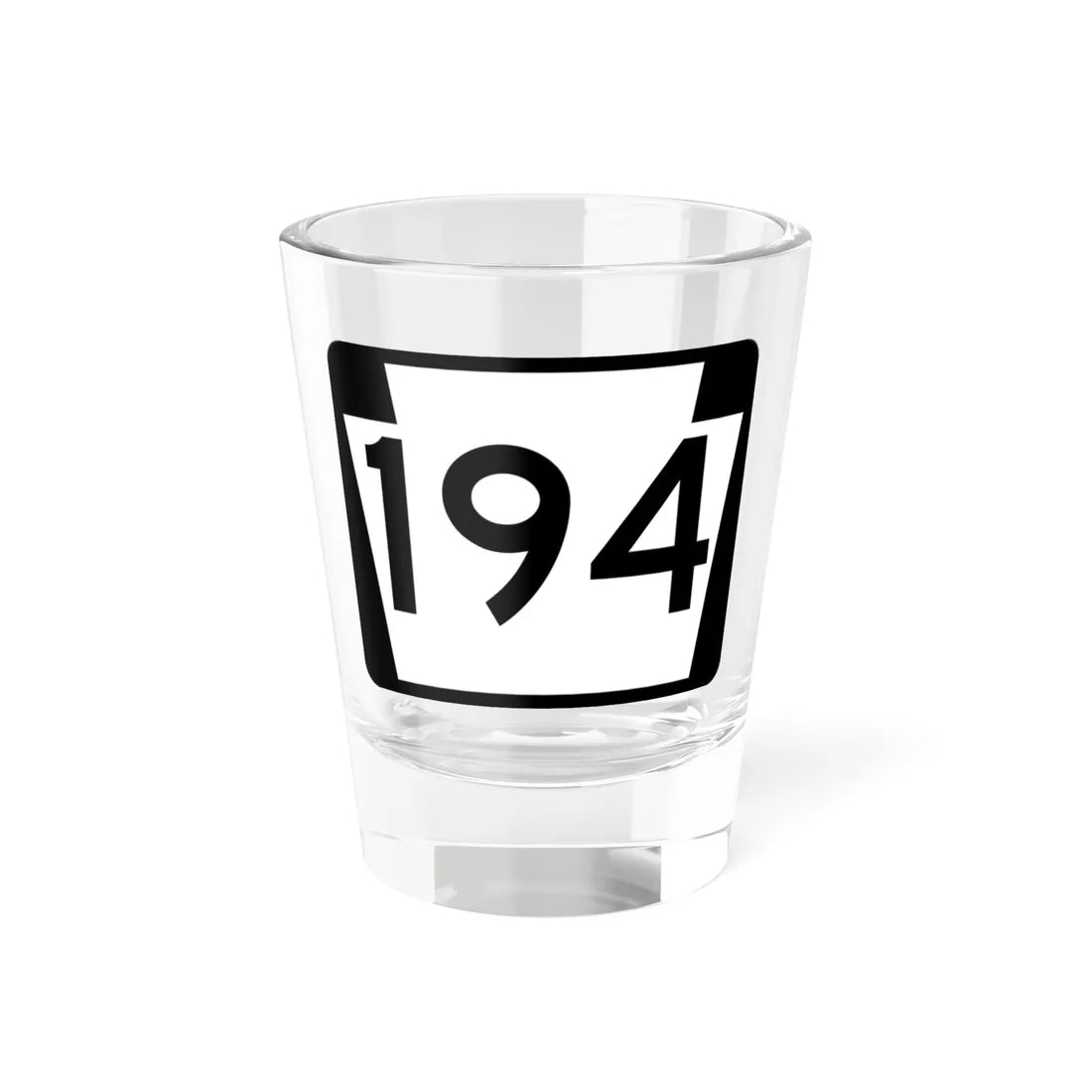 PA-194 (Pennsylvania) (Road Sign) Shot Glass 1.5oz 1.5oz - Go Mug Yourself