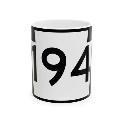 PA-194 (Pennsylvania) (Road Sign) White Coffee Mug 11oz - Go Mug Yourself