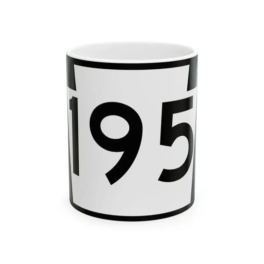 PA-195 (Pennsylvania) (Road Sign) White Coffee Mug 11oz - Go Mug Yourself