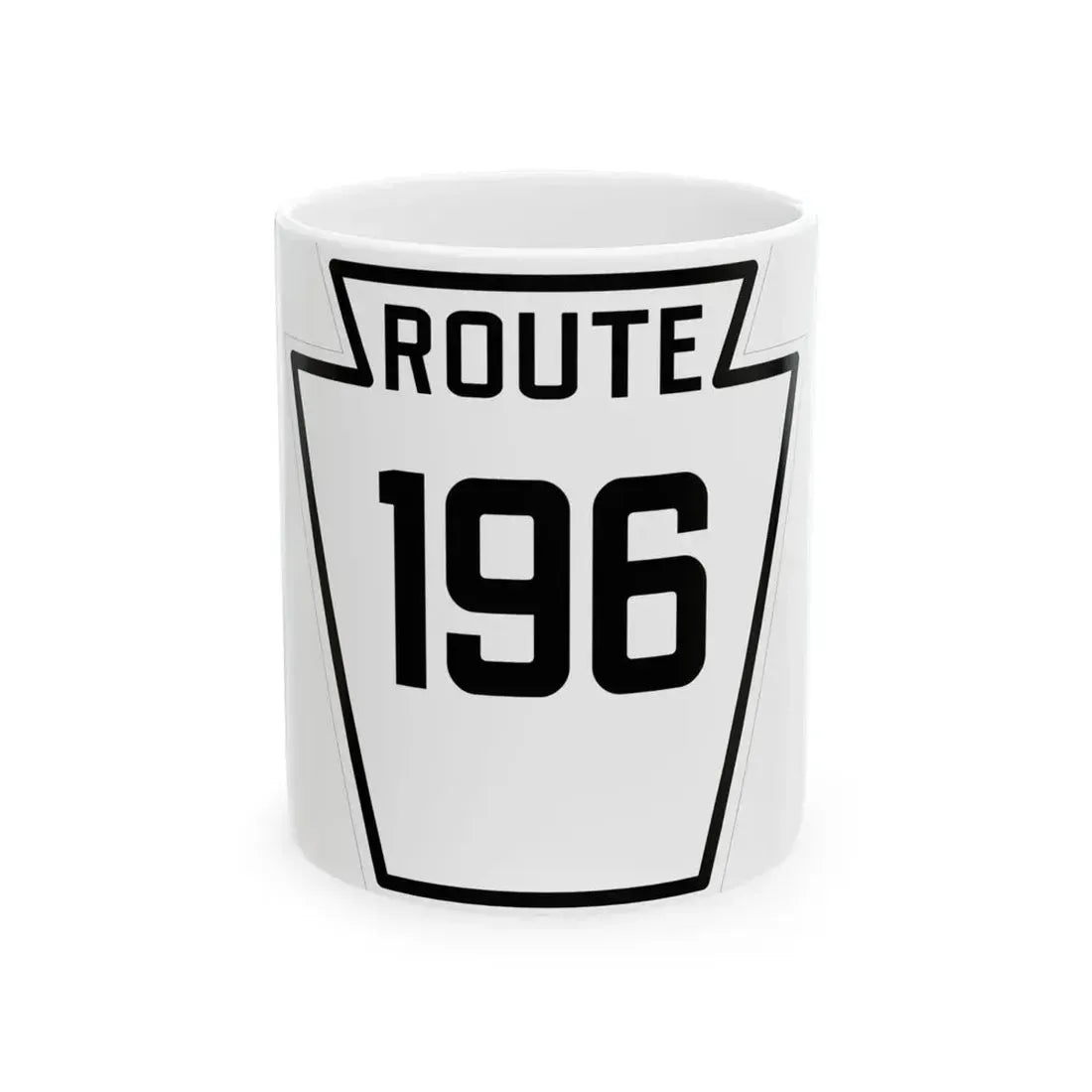 PA-196 1926 (Pennsylvania) (Road Sign) White Coffee Mug 11oz - Go Mug Yourself