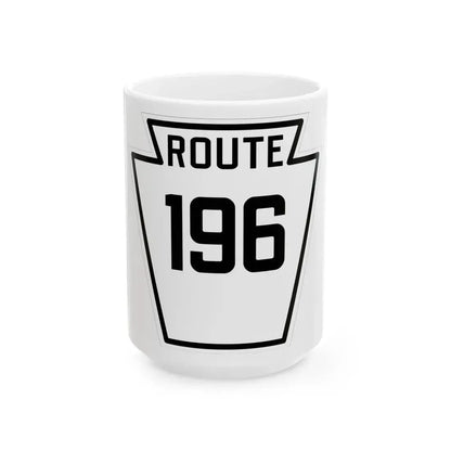 PA-196 1926 (Pennsylvania) (Road Sign) White Coffee Mug 15oz - Go Mug Yourself