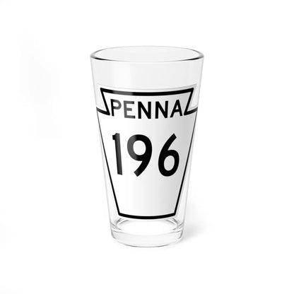 PA-196 1948 (Pennsylvania) (Road Sign) Pint Glass 16oz 16oz - Go Mug Yourself