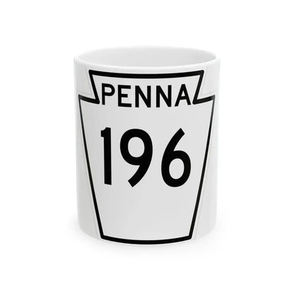 PA-196 1948 (Pennsylvania) (Road Sign) White Coffee Mug 11oz - Go Mug Yourself