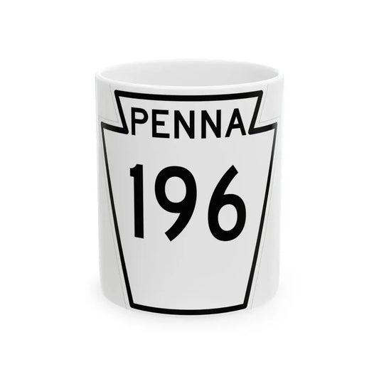 PA-196 1948 (Pennsylvania) (Road Sign) White Coffee Mug 11oz - Go Mug Yourself