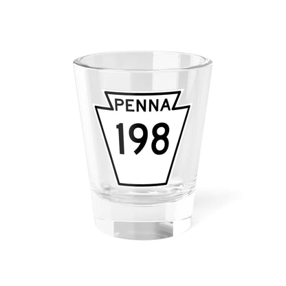 PA-198 1948 (Pennsylvania) (Road Sign) Shot Glass 1.5oz 1.5oz - Go Mug Yourself