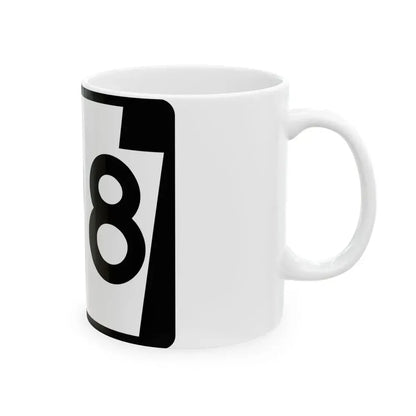 PA-198 (Pennsylvania) (Road Sign) White Coffee Mug - Go Mug Yourself