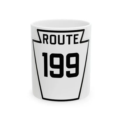 PA-199 1926 (Pennsylvania) (Road Sign) White Coffee Mug 11oz - Go Mug Yourself