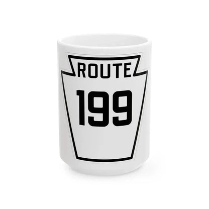 PA-199 1926 (Pennsylvania) (Road Sign) White Coffee Mug 15oz - Go Mug Yourself