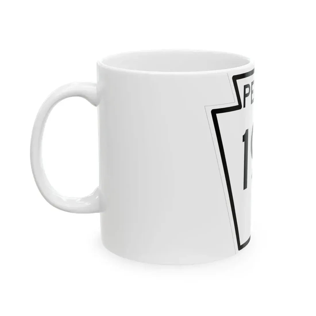 PA-199 1948 (Pennsylvania) (Road Sign) White Coffee Mug - Go Mug Yourself