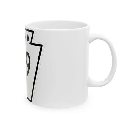 PA-199 1948 (Pennsylvania) (Road Sign) White Coffee Mug - Go Mug Yourself