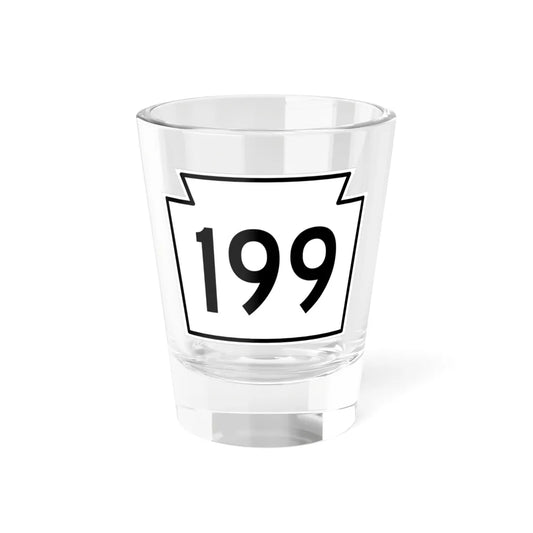 PA-199 1962 (Pennsylvania) (Road Sign) Shot Glass 1.5oz 1.5oz - Go Mug Yourself