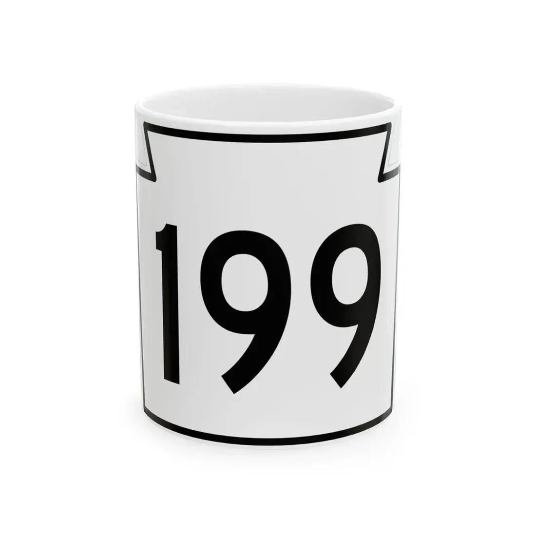 PA-199 1962 (Pennsylvania) (Road Sign) White Coffee Mug 11oz - Go Mug Yourself