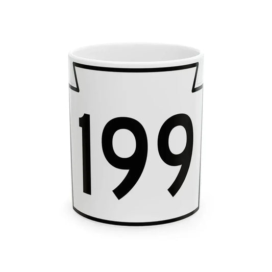 PA-199 1962 (Pennsylvania) (Road Sign) White Coffee Mug 11oz - Go Mug Yourself