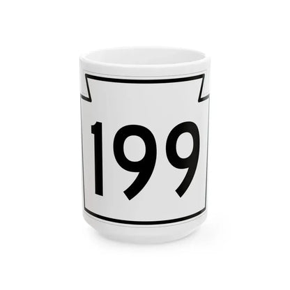 PA-199 1962 (Pennsylvania) (Road Sign) White Coffee Mug 15oz - Go Mug Yourself