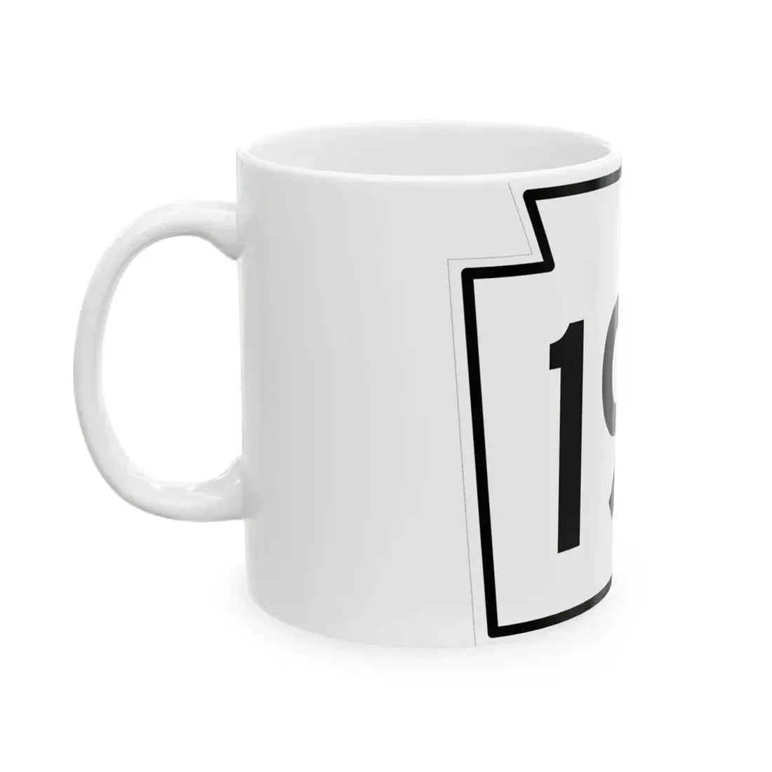 PA-199 1962 (Pennsylvania) (Road Sign) White Coffee Mug - Go Mug Yourself