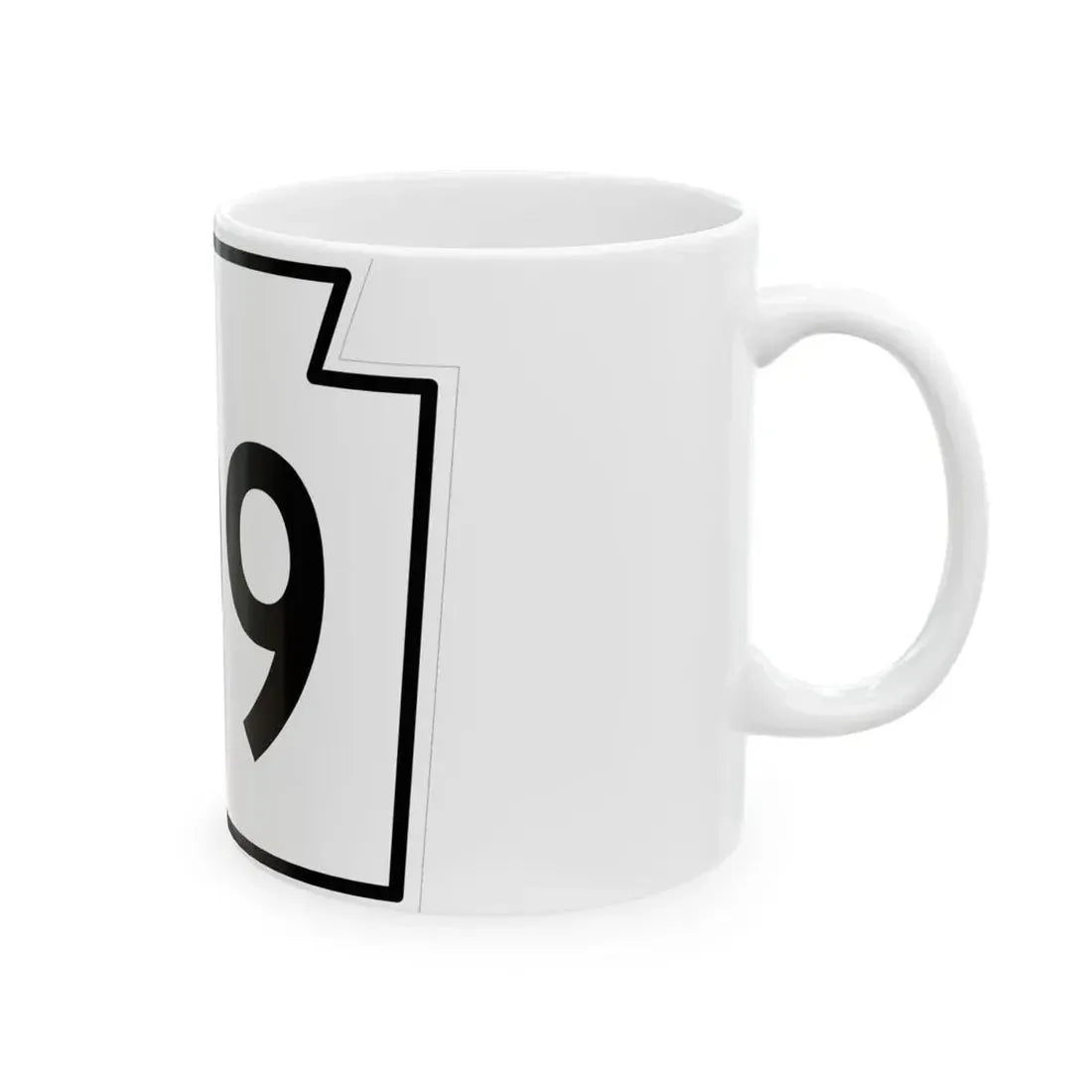 PA-199 1962 (Pennsylvania) (Road Sign) White Coffee Mug - Go Mug Yourself